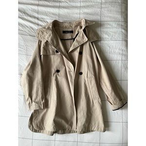 Zara Trench Coat With Pleat